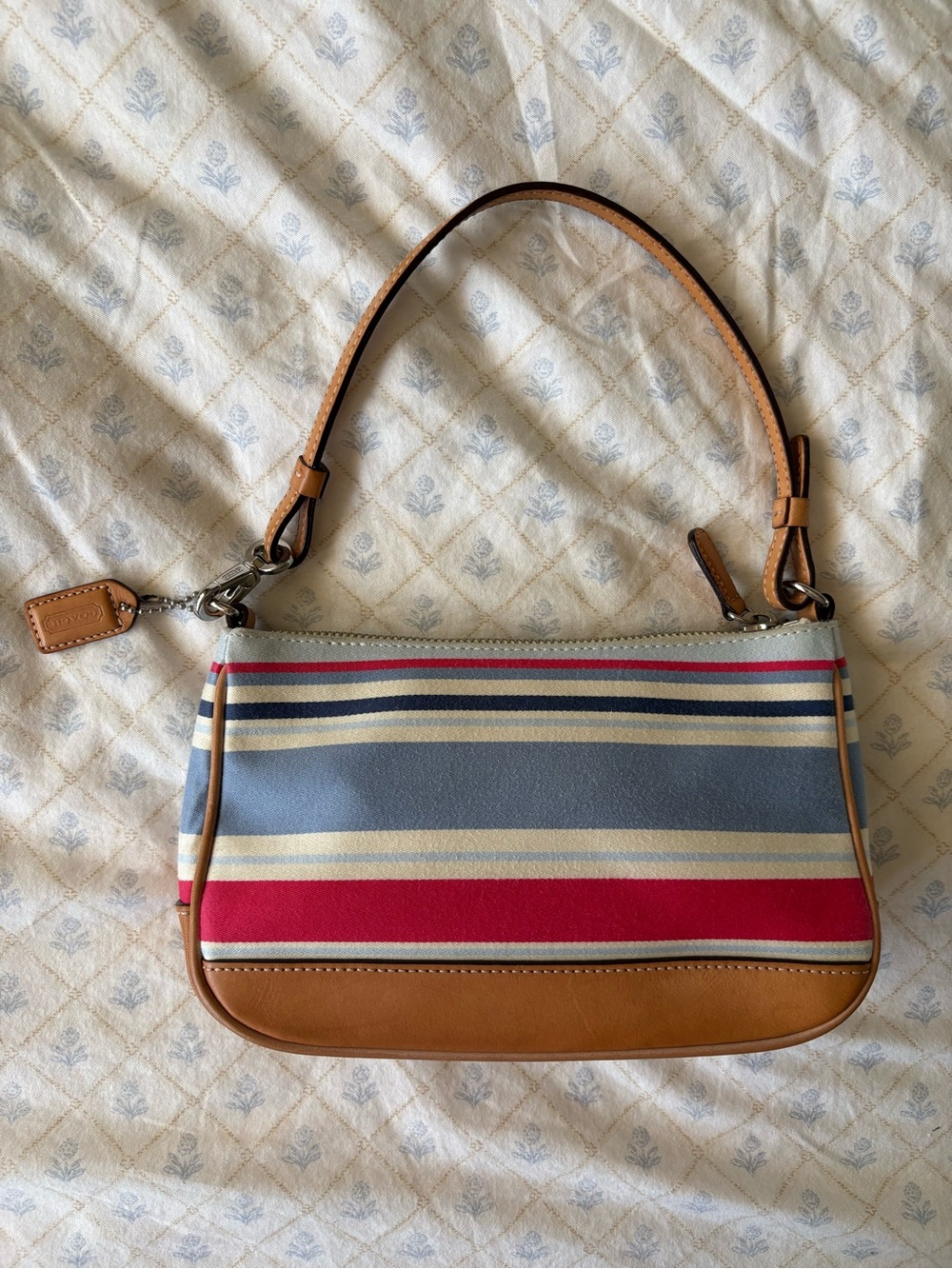 Coach Striped Y2K Demi Shoulder Bag